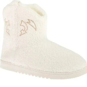 MIA Bayllor White Shearling Western Cozy Slipper Bootie Women's Size 8M - New!